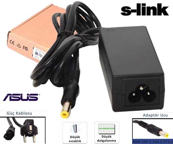 ADAPTER 19V 2.15A 5.5/2.5MM ASUS АДАПТЕР 19V 2.15A 5.5/2.5MM ASUS