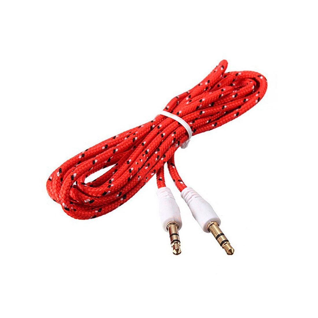 CABLE 3.5/3.5 ST RED/BLUE/WIHTE 2M TEXTIL КАБЕЛ 3.5/3.5 RED/BLUE/WIHTE 2M