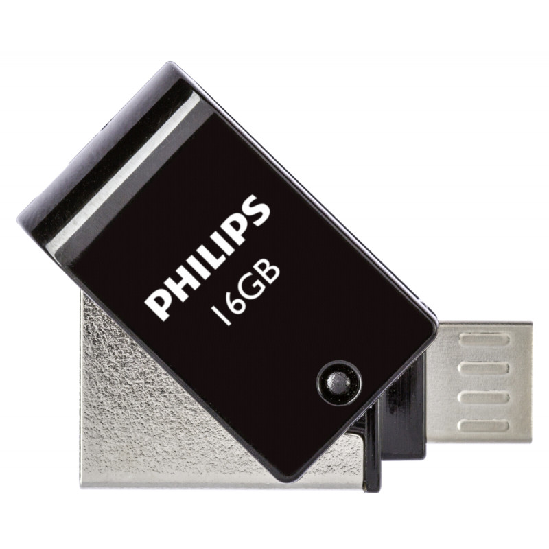 ФЛАШКА USB 2.0 PHILIPS 16GB 2IN1 ФЛАШКА PHILIPS 16GB 2 IN 1 FM16DA148B