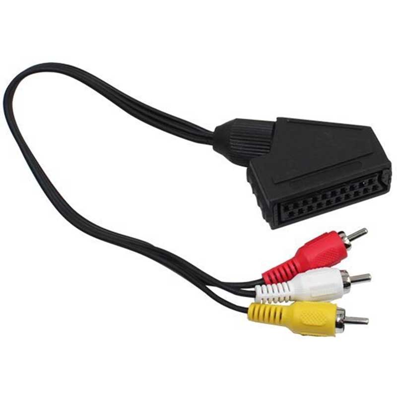 ADAPTER SCART-F/3RCA-M CABLE  Кабел  SCART-F/3RCA 