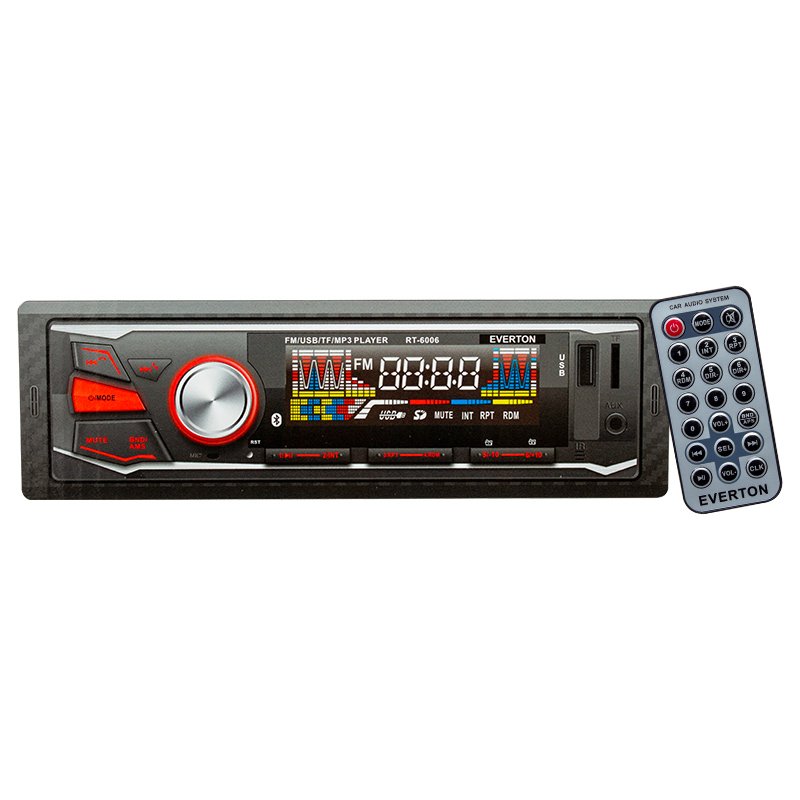 АВТО РАДИО RT-6006 EVERTON Авто радио плеър  FM,AUX,USB,SD,Bluetooth  EVERTON RT-6006