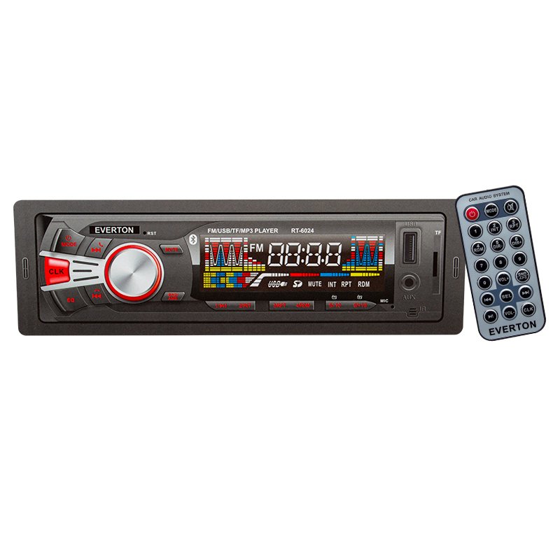 АВТО РАДИО RT-6024 EVERTON Авто радио плеър  FM,AUX,USB,SD,Bluetooth  EVERTON RT-6024