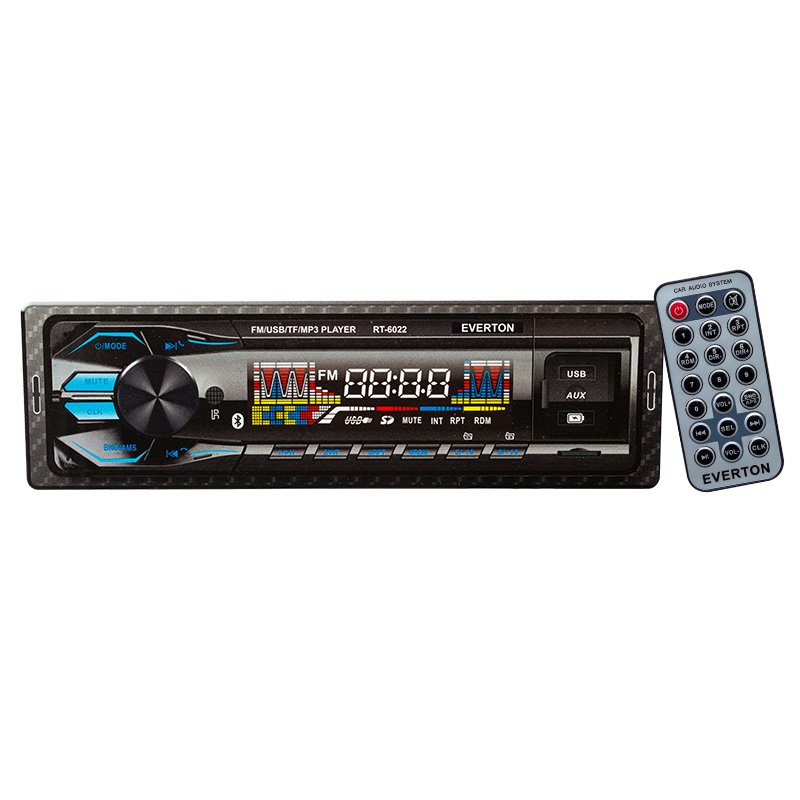 АВТО РАДИО EVERTON RT-6022 Авто радио плеър  FM,AUX,USB,SD,Bluetooth  EVERTON RT-6022