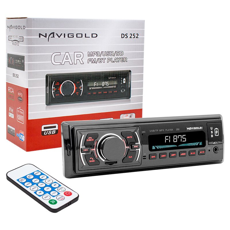 АВТО РАДИО NAVIGOLD DS-252 Авто радио плеър  FM,AUX,USB,SD,Bluetooth  NAVIGOLD DS252  4X50W