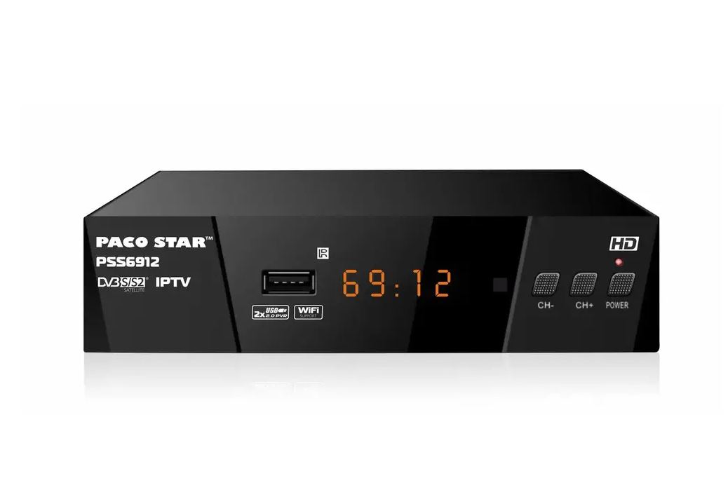 PACO STAR HD ПРИЕМНИК IP TV  PSS6912 Цифров ефирен HD приемник /PACO STAR IP TV PSS6912 DVB-S/S2 