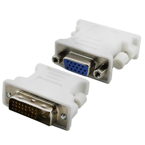 PR.DVI-M TO VGA-F  24+1 Преходник DVI-M to VGA-F Connector 24+1Type15-pin D-SUB Female and DVI-I Male