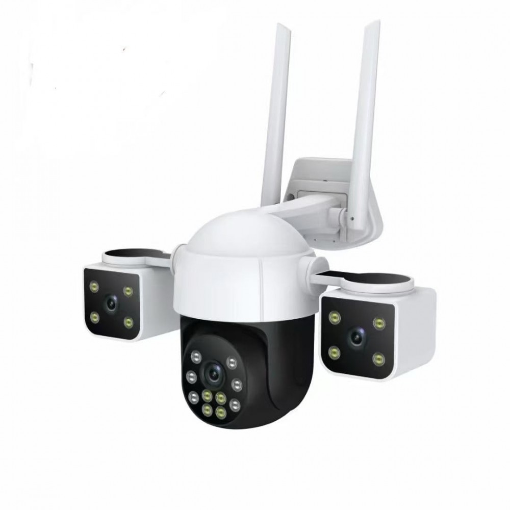 ВИДЕОКАМЕРА WI FI V380-A10 ТРОЙНА Видеокамера WI FI SMART CAMERA V380-A10 APP:V380PRO