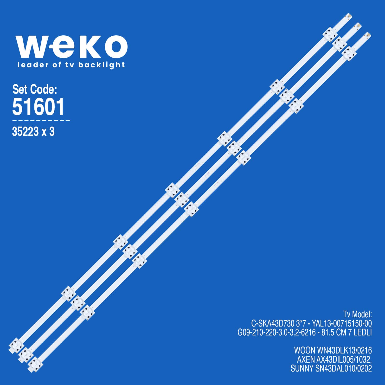 LED BAR SET SUNNY 43