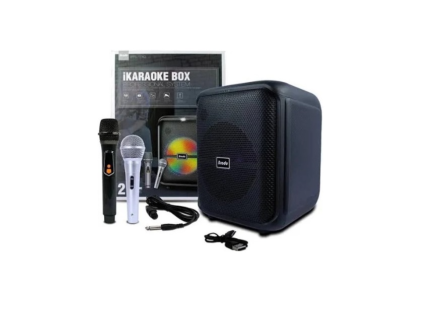 BLUETOOTH КОЛОНА BRODU BTS-1740 С RGB ОСВЕТЛЕНИЕ,  Bluetooth колона Brodu BTS-1740 с RGB осветление, микрофон, USB/FM/Караоке