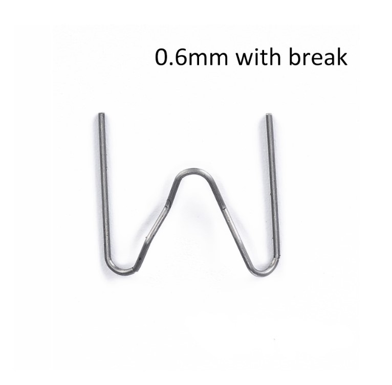 СКОБИ ЗА ПИСТОЛЕТ ЗА ЛЕПЕНЕ НА ПЛАСТМАСА 0.6MM Скоби за пистолет за лепене на пластмаса 500 бр. 0.6mm