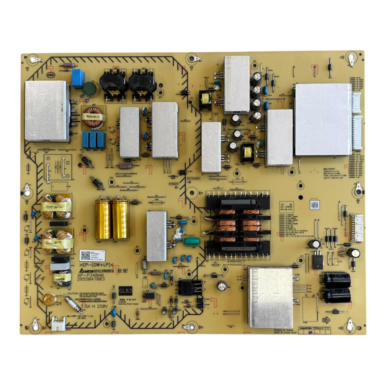 POWER BOARD SONY 147473212, 1-474-732-12 SONY POWE POWER BOARD SONY 147473212, 1-474-732-12 Sony Power Supply, AP-P348AM, AP-P348AM A, 2955047003, XBR-75X850F, XBR-75X850G