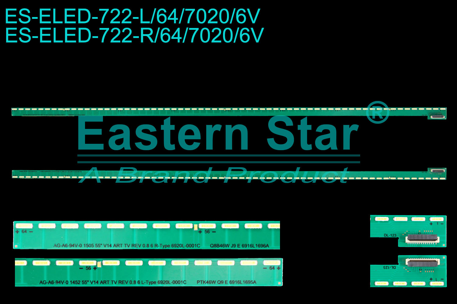 LED BAR SET  SONY 55
