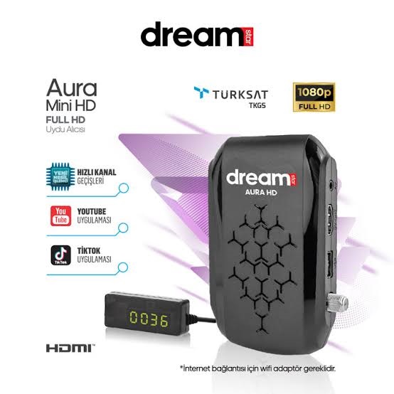 САТЕЛИТЕН ПРИЕМНИК  AURA FULL HD MINI TURKSAT САТЕЛИТЕН ПРИЕМНИК  AURA FULL HD MINI TURKSAT