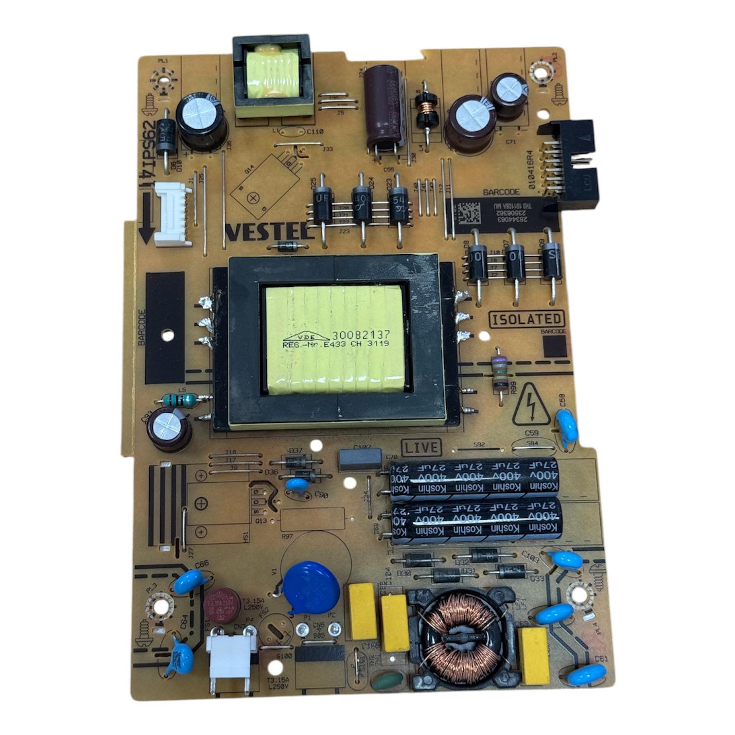POWER BOARD VESTEL HITACHI 17IPS62 32HE2000 VES315 POWER BOARD VESTEL HITACHI 17IPS62 32HE2000 VES315WNDS-2D-N22 